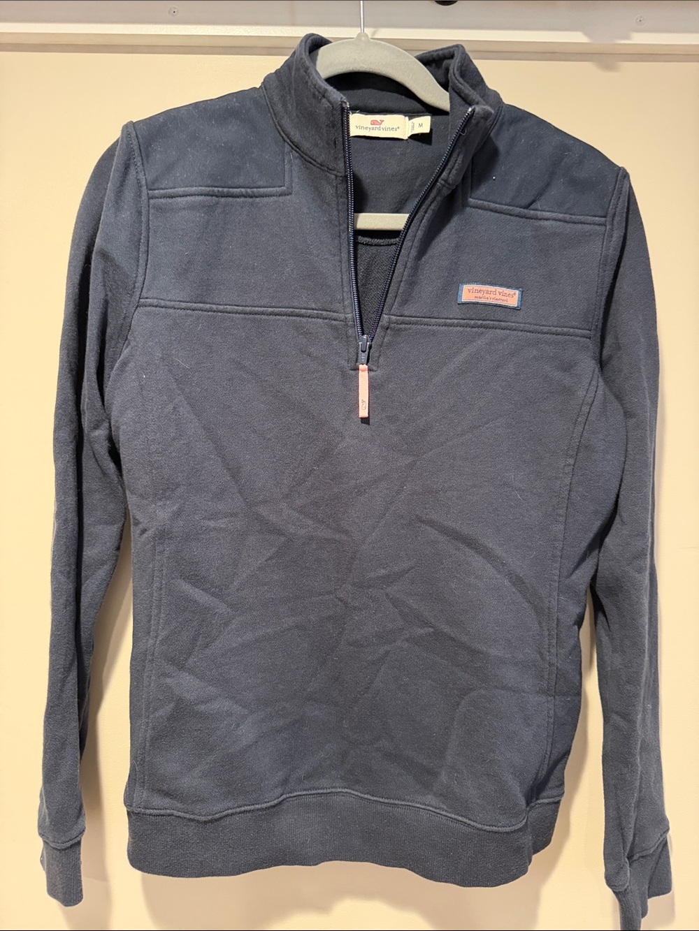 Vineyard Vines Women’s Navy Quarter-Zip Pullover- Medium